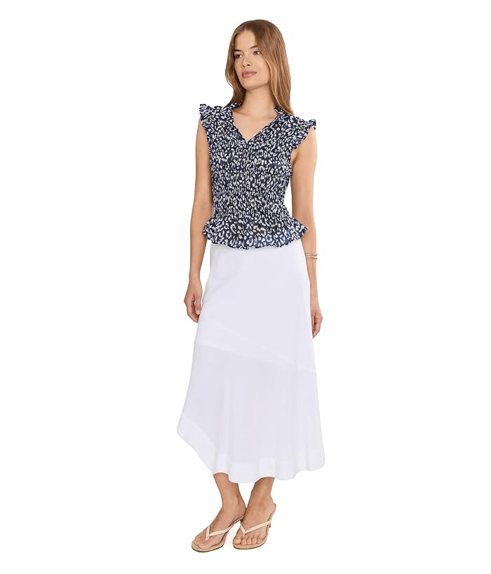 NIC+ZOE Petite Leopard Sketch Smocked Top - Image 2