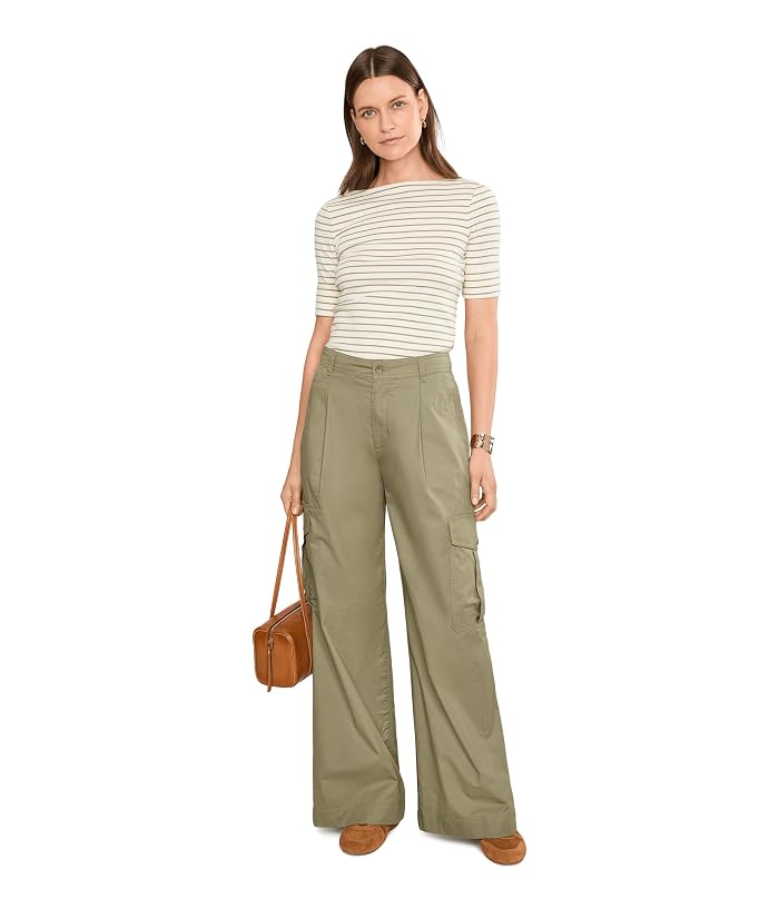 Lauren Ralph Lauren Pleated Cotton Twill Wide-Leg Cargo Pants - Image 2