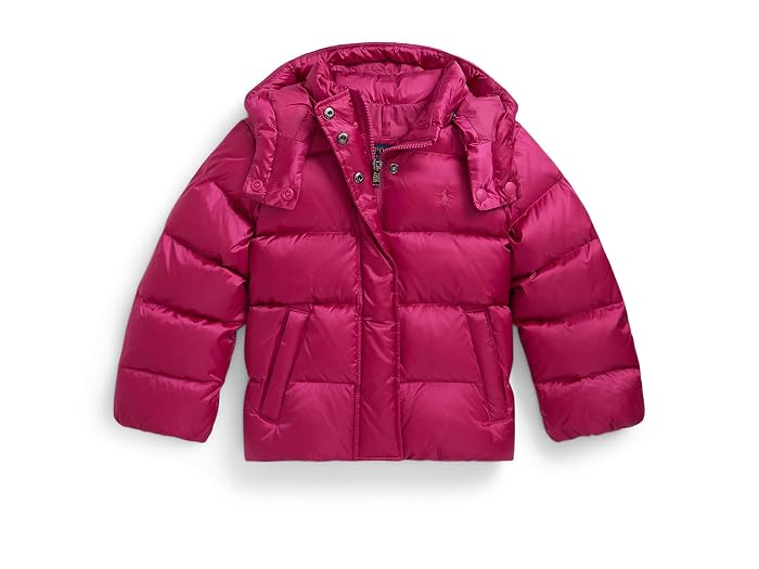 Polo Ralph Lauren Kids Metallic Down Hooded Jacket (Toddler/Little Kid)