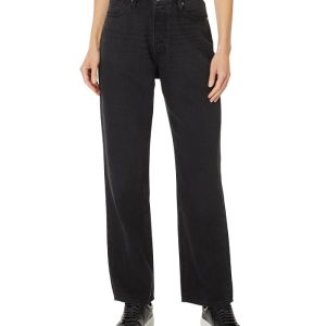 Paige Sawyer Covered Button Fly in Dark Dawn Distressed