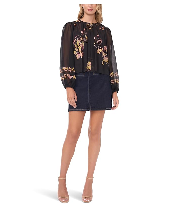 Vince Camuto Round Neck Shirring Front Long - Image 3