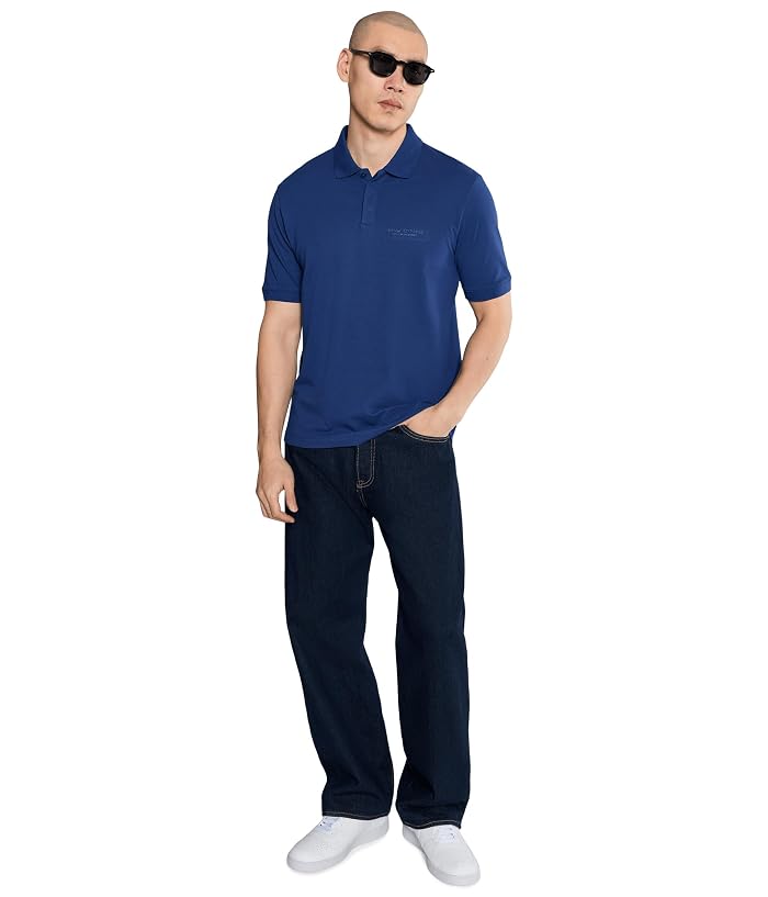 Armani Exchange Cotton Piquet Regular Polo Shirt - Image 2