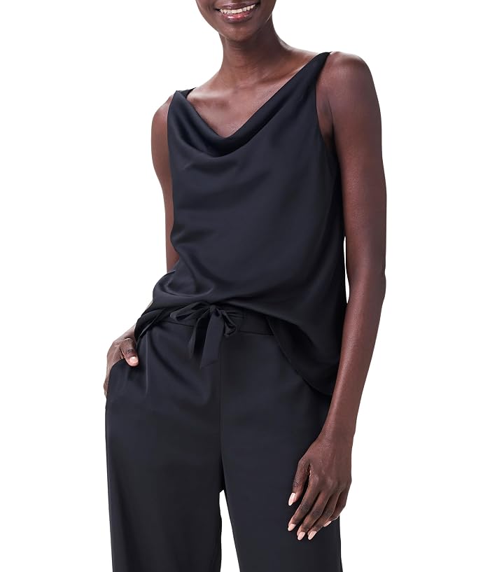 NIC+ZOE Petite Crepe Drape Tank