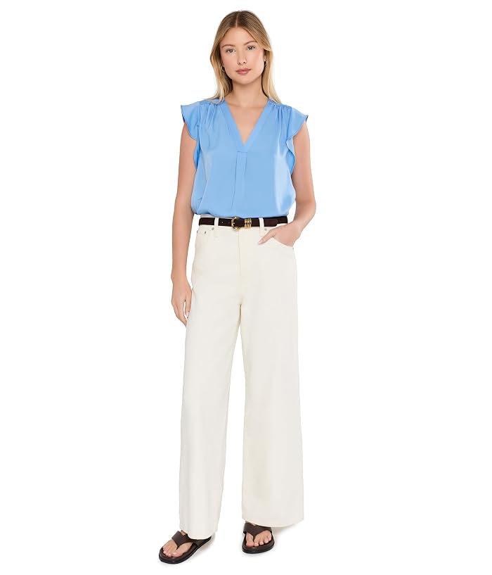 Vince Camuto V-Neck Ruffle Sleeve Blouse - Image 2