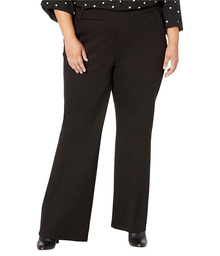 NYDJ Plus Size Pull-On Flare Leg Trousers