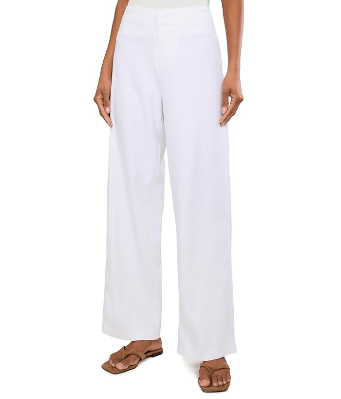NIC+ZOE 31" Lenox Wide Leg Stretch Linen Pants