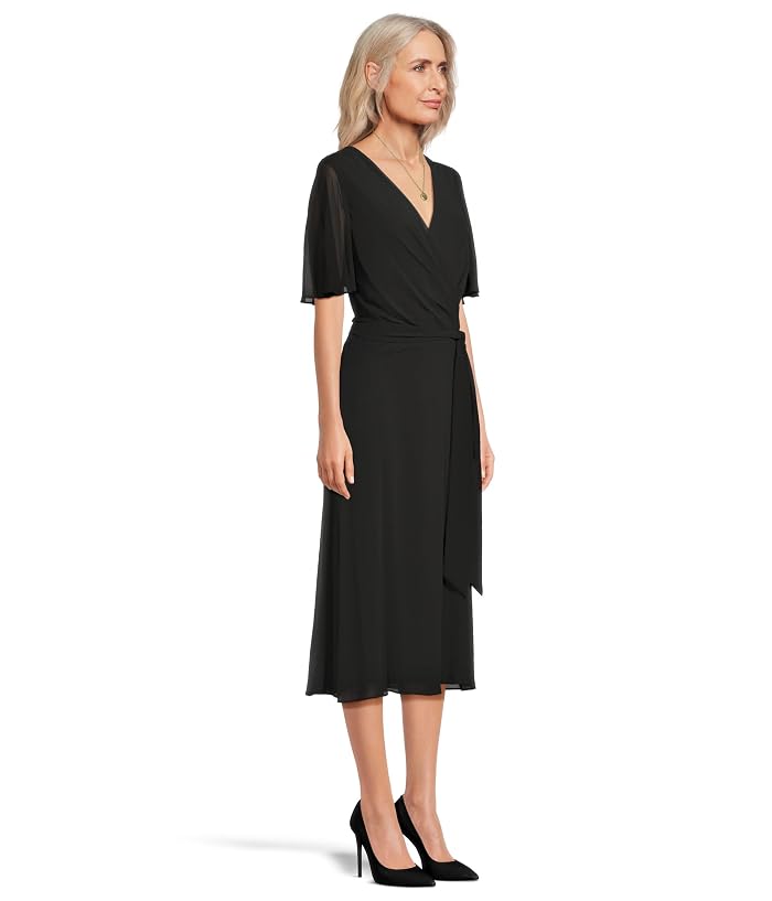 Lauren Ralph Lauren Belted Georgette Dress - Image 2