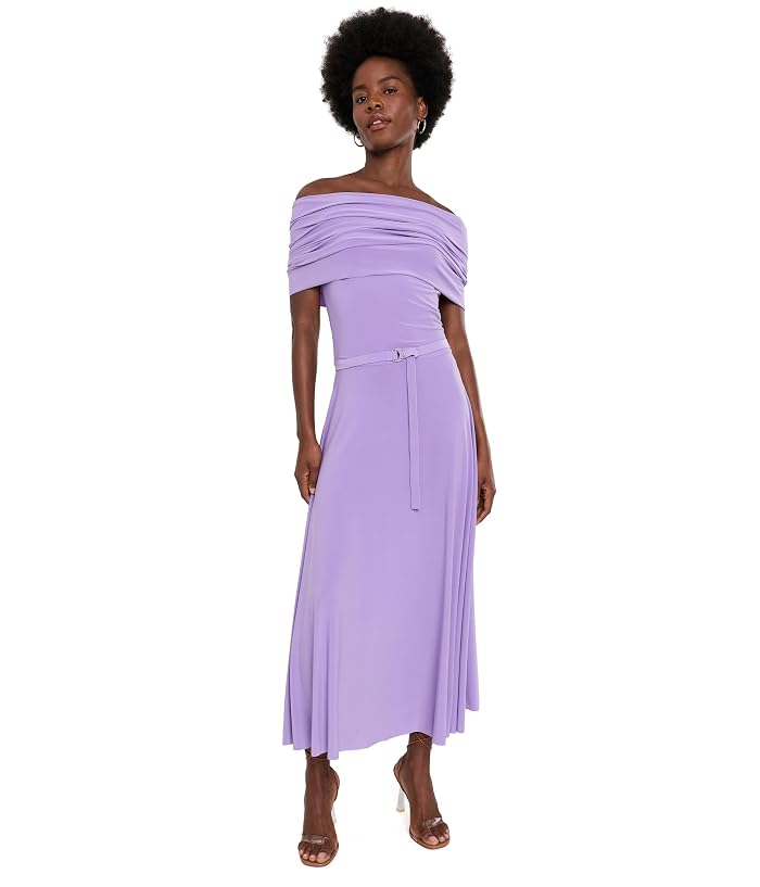 Norma Kamali Sleeveless Cowl Neck Hooded Flared Dress to Midcal - Image 2