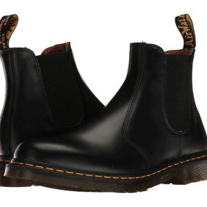 Dr. Martens 2976 Yellow Stitch Smooth Leather Chelsea Boots