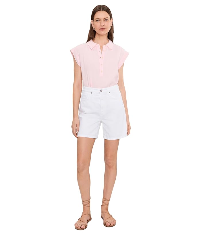 Mod-o-doc Gauze Sleeveless Henley Shirt - Image 2