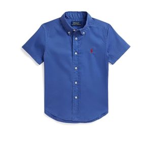 Polo Ralph Lauren Kids Cotton Twill Short Sleeve Shirt (Toddler/Little Kid)