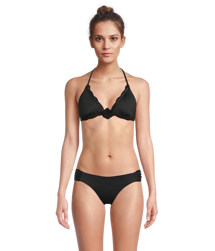 BECCA Colette Crochet Flower Halter Top