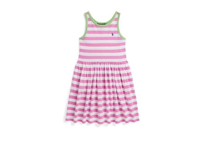 Polo Ralph Lauren Kids Striped Cotton Jersey Dress (Big Kid)