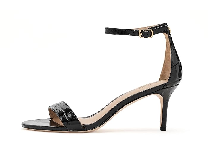 Lauren Ralph Lauren Allie Mid-Heels Crocodile-Embossed Sandals - Image 2