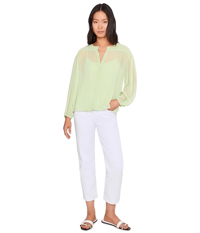 Vince Camuto Half Placket Shirred Yoke Blouse - Image 2