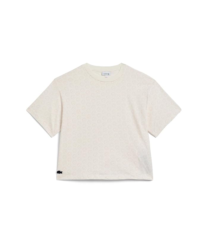 Lacoste Kids Oversized Printed Tee (Big Kid)