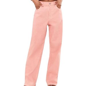 AG Jeans Billie Relaxed Straight in Sulfur Sparkling Rose
