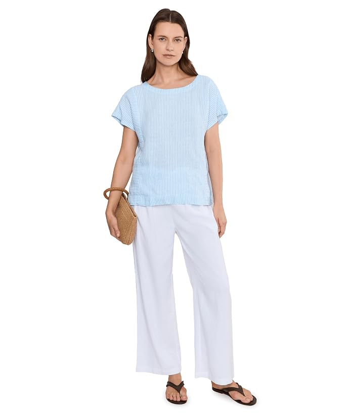 L.L.Bean Premium Washable Linen Short Sleeve Striped Shirt - Image 2