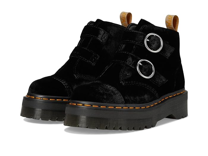 Dr. Martens Vegan Devon Velvet Platform Boots