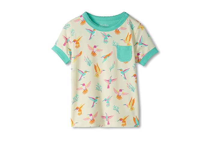 Hatley Kids Springtime Hummingbirds Bamboo Short Pajama Set (Toddler/Little Kid/Big Kid) - Image 2