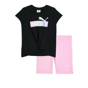 PUMA Kids T-Shirt & Bike Shorts Set (Little Kid)