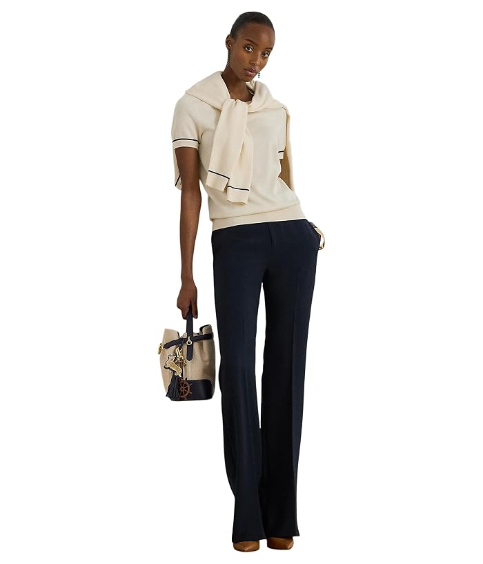 Lauren Ralph Lauren Two-Tone Short-Sleeve Sweater - Image 2