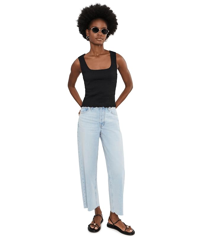 Madewell Scoop Neck Smocked Tank - Image 2