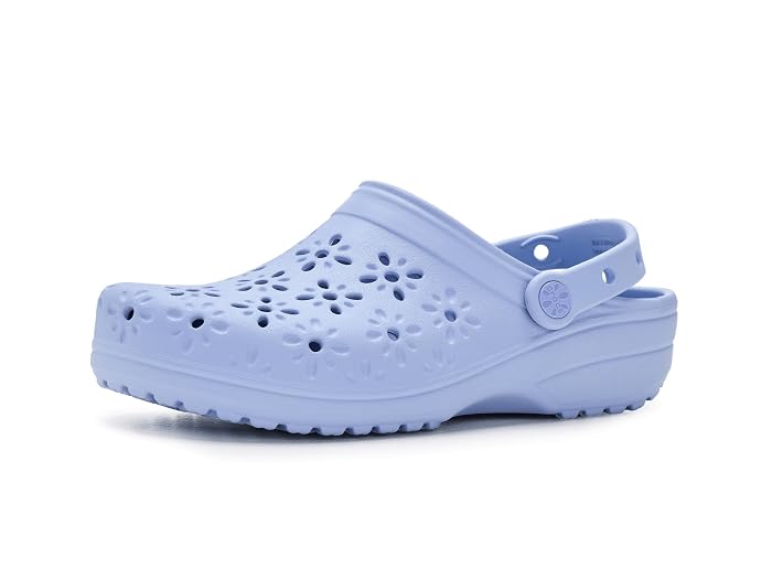 Crocs Classic Clogs with Floral Cut Out Design