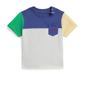 Polo Ralph Lauren Kids Color-Blocked Cotton Jersey Tee (Infant)