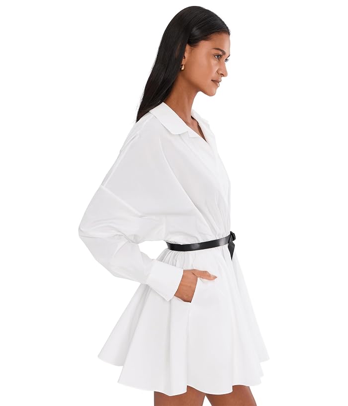 Norma Kamali Super Oversized Boyfriend NK Shirt Flared Mini Dress - Image 3