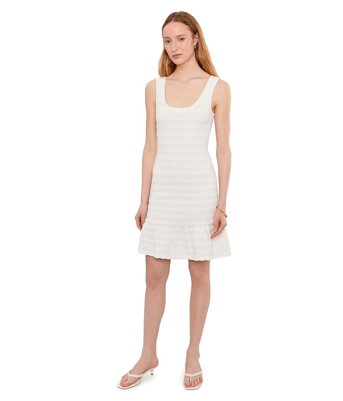 CeCe Pointelle Square Neck Sleeveless Dress - Image 2
