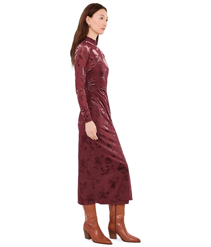 Adrianna Papell Velvet Burnout Midi - Image 3