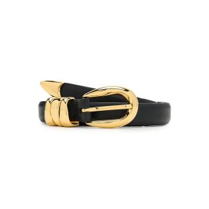 Madewell Triple Metal Keeper Belt in Leather