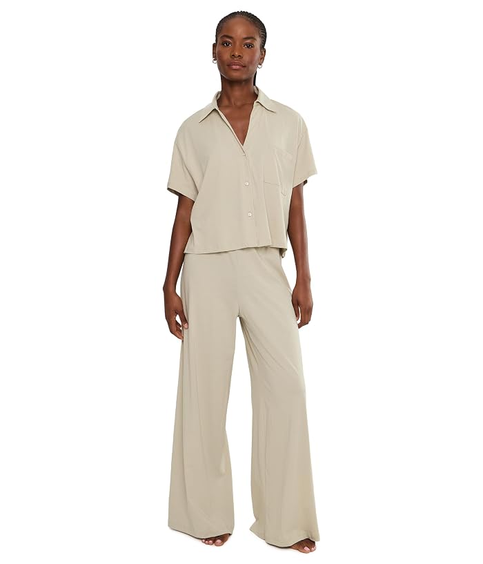 Eberjey Pima Cotton Short Sleeve & Pants PJ Set
