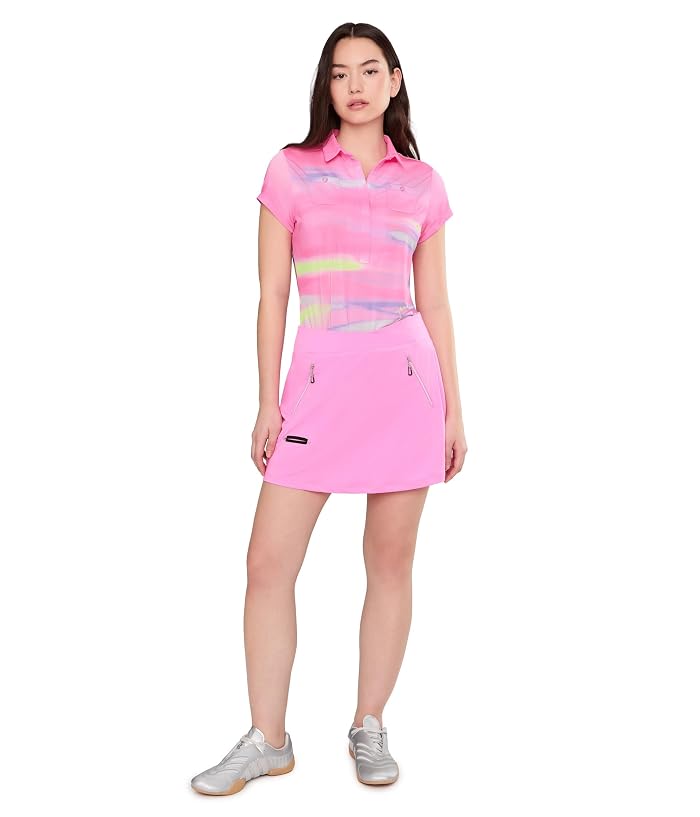 Jamie Sadock Painted Sunset Crossover V-Neck Cap Sleeve - Image 2