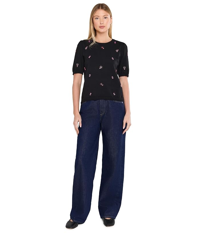 CeCe Beaded Short Sleeve Crew Neck - Image 2