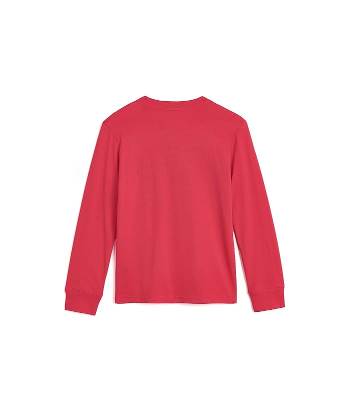 adidas Kids Graphic Cotton Long Sleeve Tee & 3-Stripe Pants Set (Toddler/Little Kid) - Image 2