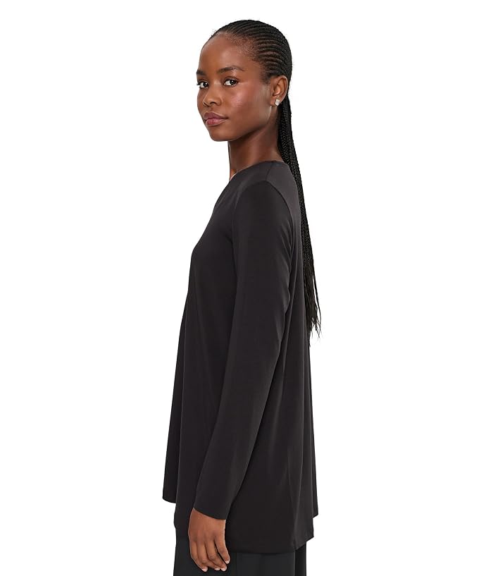 Eileen Fisher Fine Stretch Jersey Knit V-Neck Tunic - Image 3