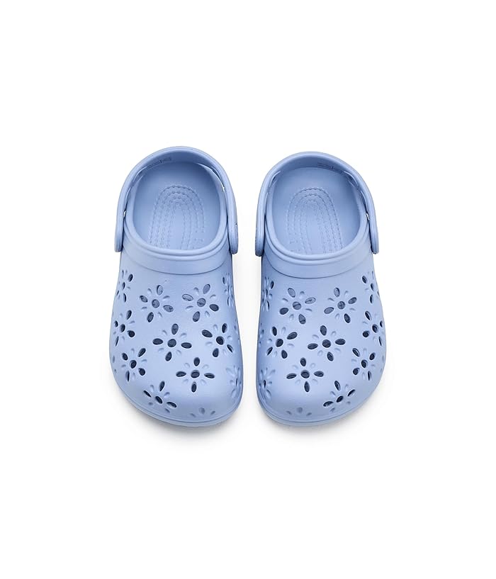 Crocs Kids Classic Clogs with Floral Cut Out Design (Little Kid/Big Kid) - Image 2