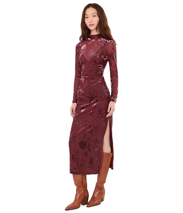 Adrianna Papell Velvet Burnout Midi - Image 2