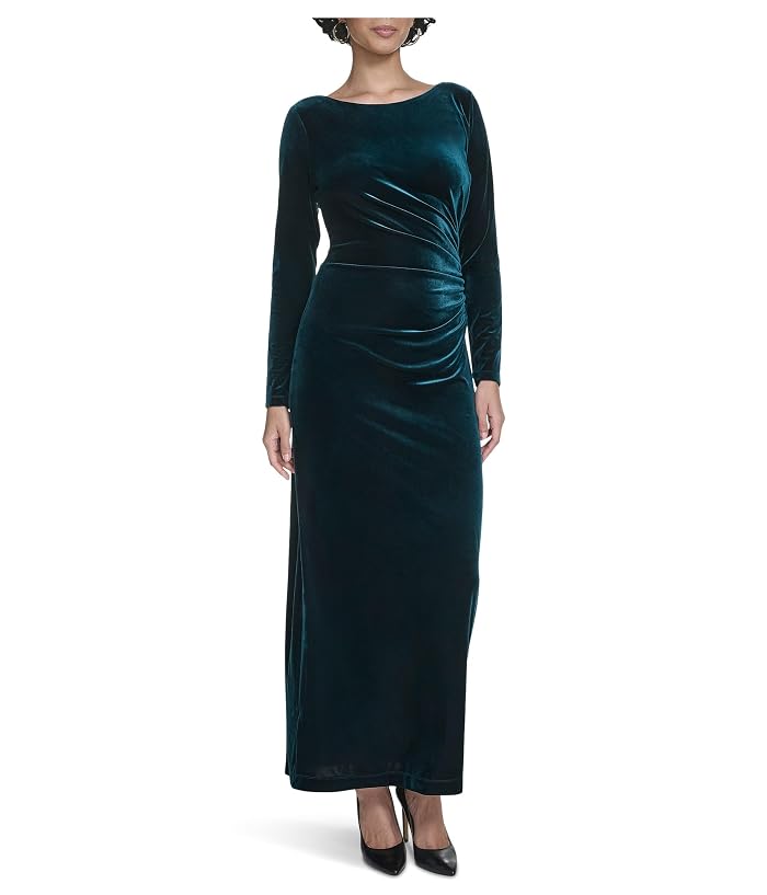 Calvin Klein Velvet Long Sleeve Maxi - Image 4