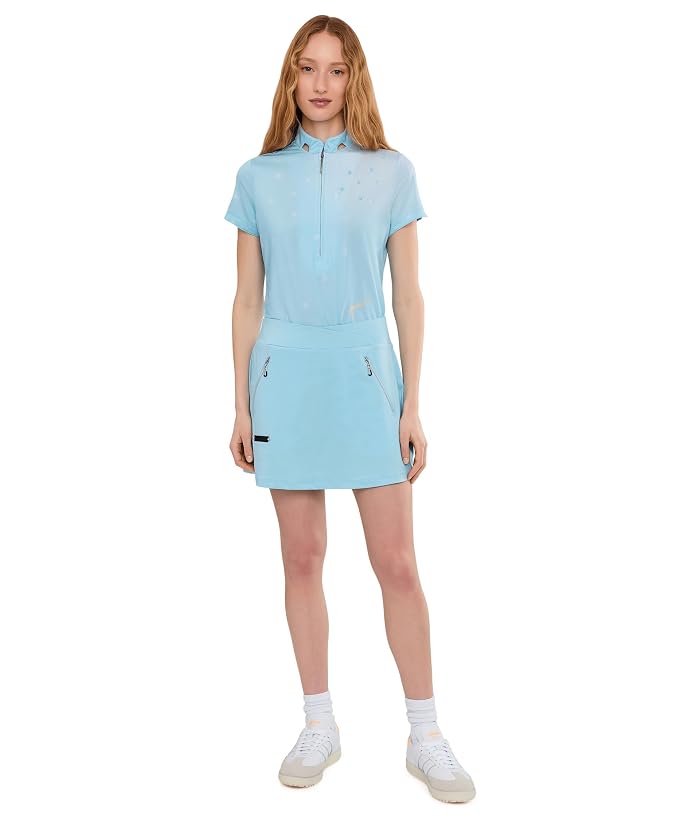 Jamie Sadock Happy Heart Top Short Sleeve Zip Neck - Image 2