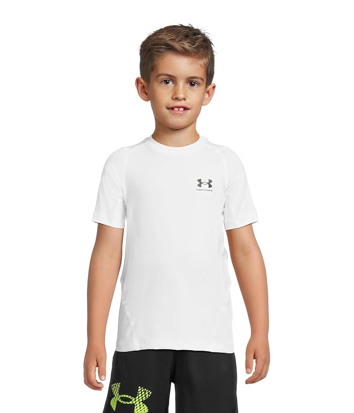 Under Armour Kids HeatGear® Armour Short Sleeve (Big Kid) - Image 3