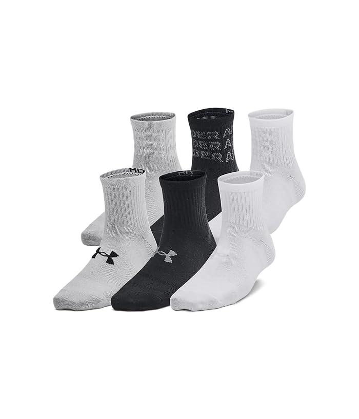 Under Armour Kids Essential Quarter Socks 6-Pack (Little Kid/Big Kid) - Image 4