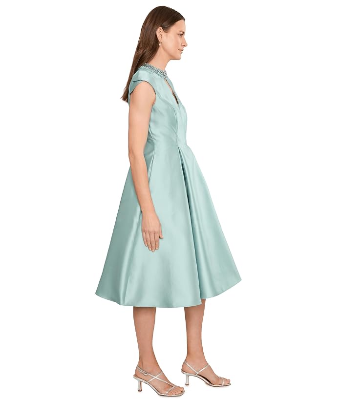 Adrianna Papell Key Hole Mikado Midi Dress - Image 2