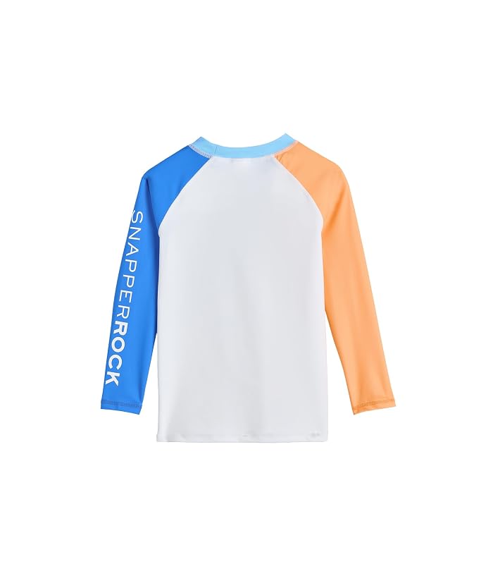 Snapper Rock Kids Blue Papaya Long Sleeve Rash Top (Toddler/Little Kid/Big Kid) - Image 2