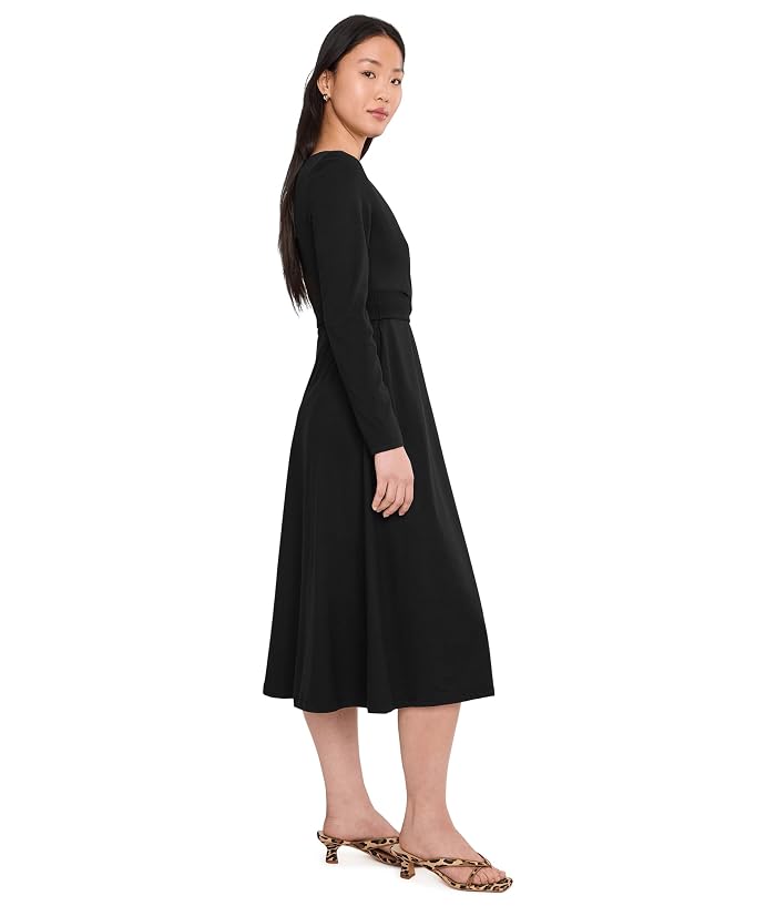 PACT Fit & Flare Faux Wrap Dress - Image 3