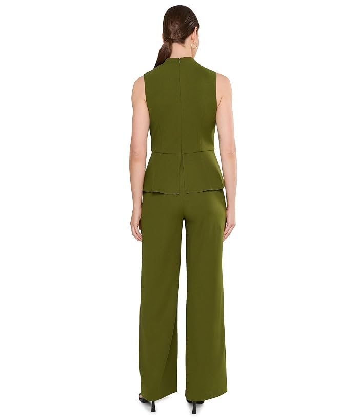 Adrianna Papell Crepe Peplum Jumpsuit - Image 4