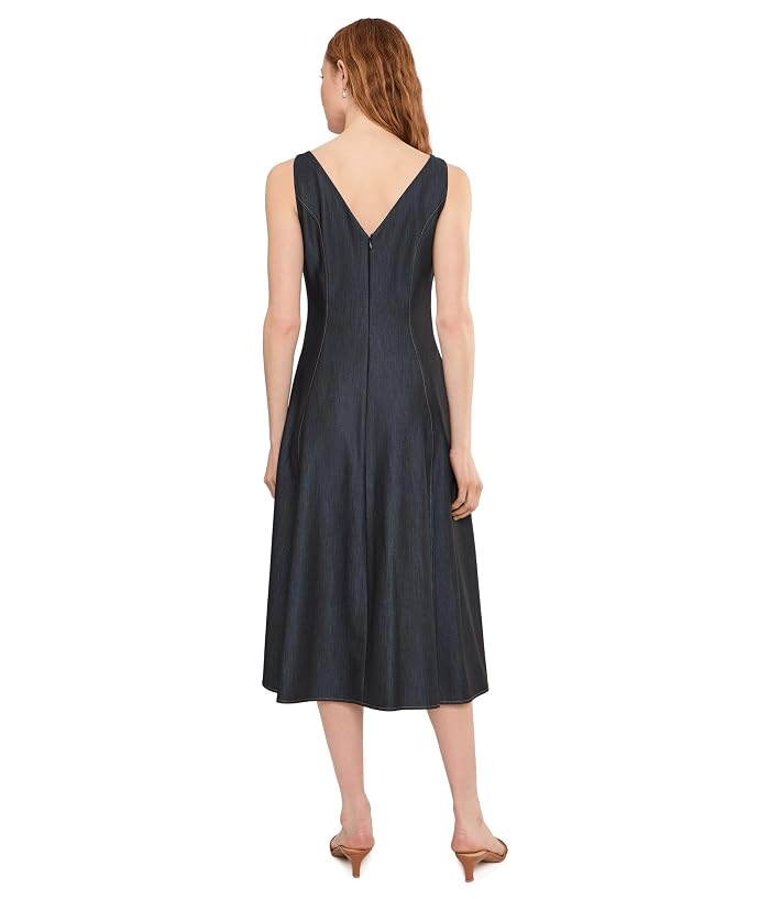 Calvin Klein Denim V-Neck Sleeveless A-Line - Image 4