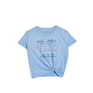 abercrombie kids Café Italia Side Knot Tee (Big Kids)